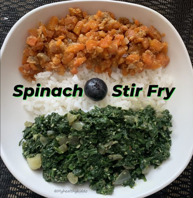 Spinach poriyal