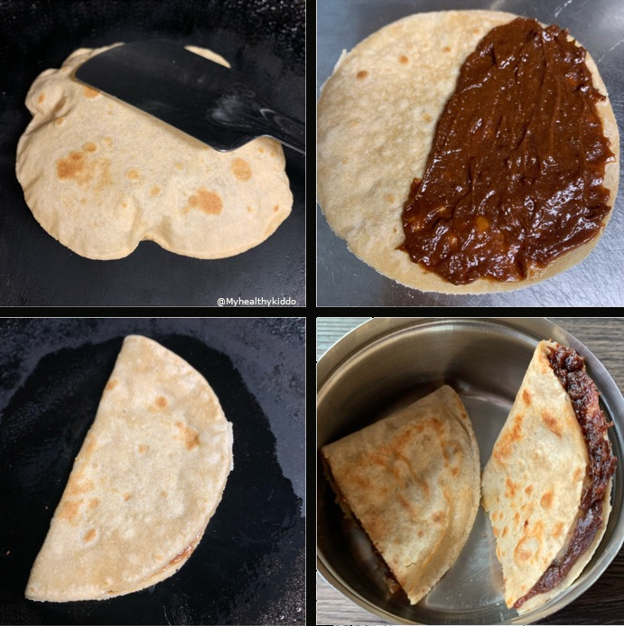 How to make chocolate quesadilla