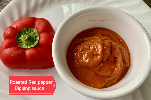 Roasted Red bell pepper dipping sauce