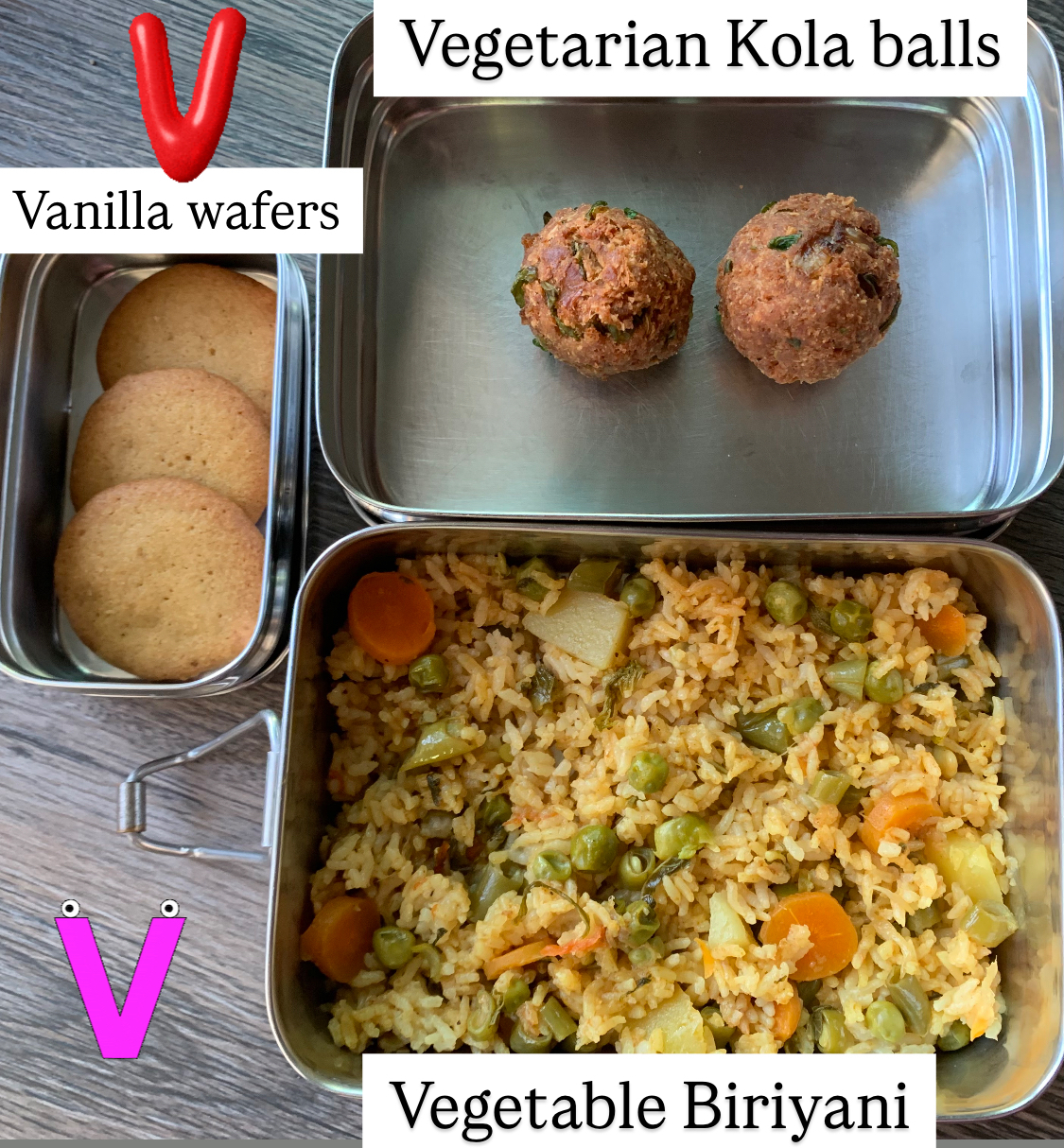 Food starting with letter V