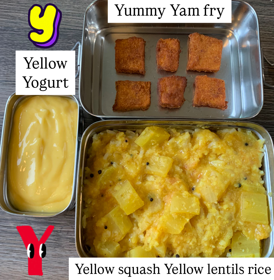 Food starting with letter Y