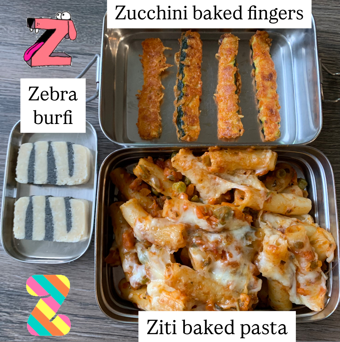 Food starting with letter Z