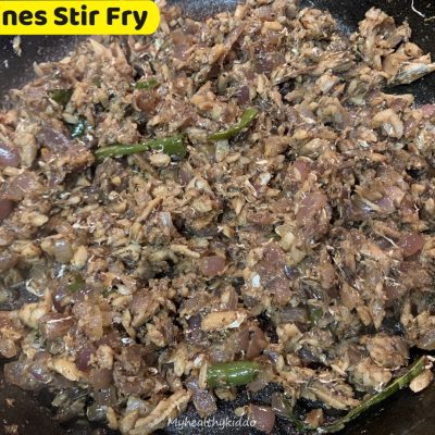 Sardines stir fry