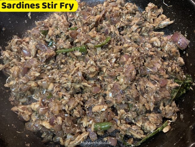 Sardines stir fry