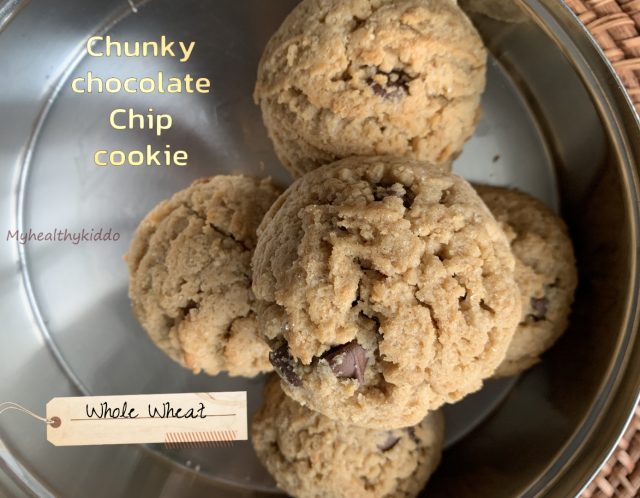 Chunky chocolate chip cookie