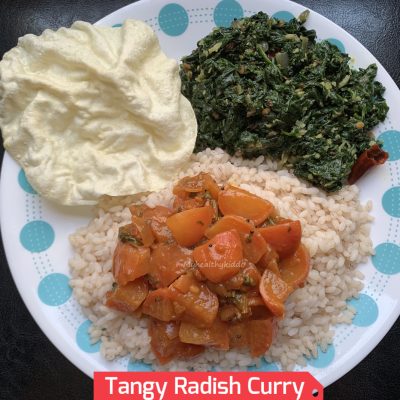 Radish tamarind curry
